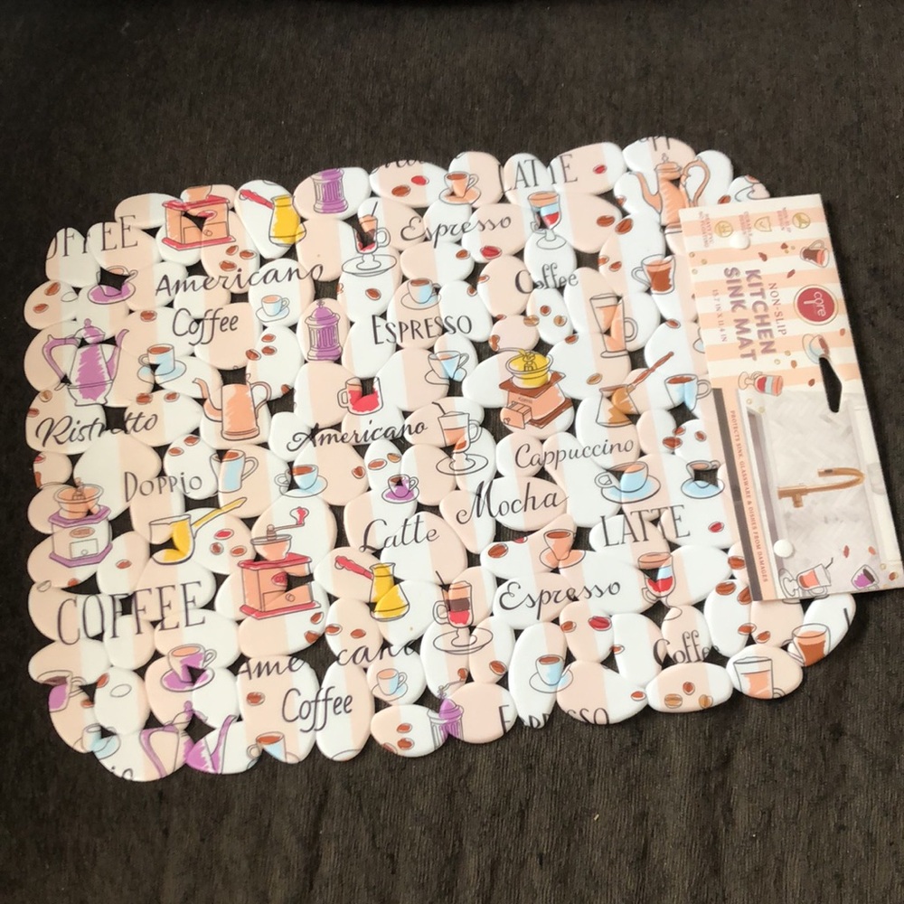 Coffee-Themed Kitchen Sink Mat - Picture 10 of 10